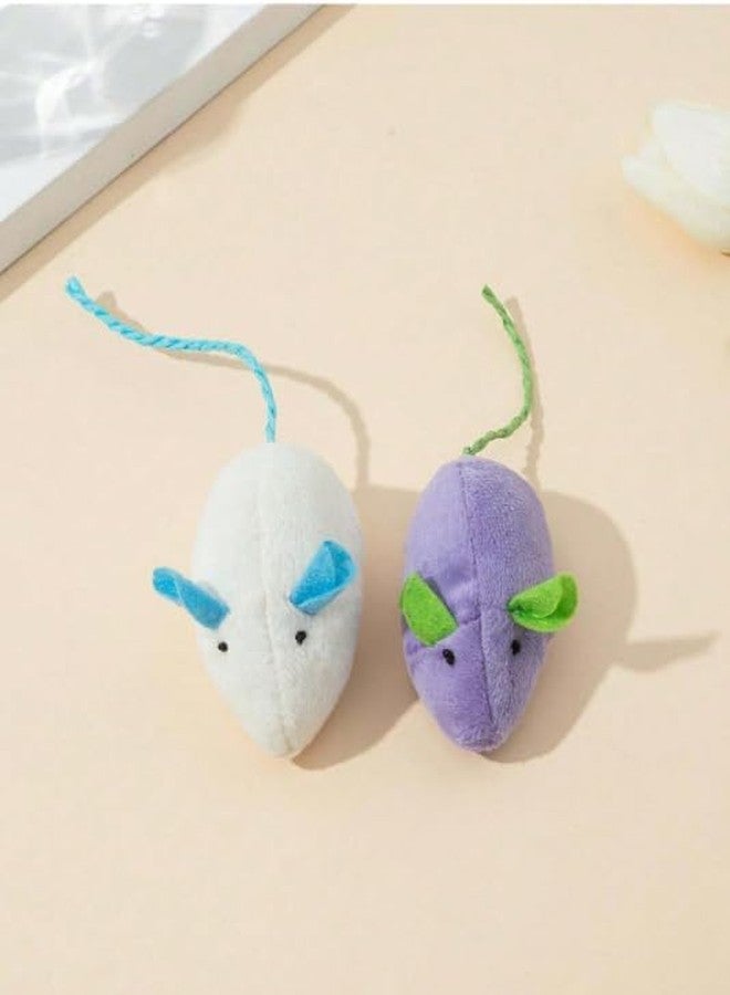 KittuPet لعبة فأر محاكاة من قطعتين من KittuPet، لعبة فأر واقعية، لعبة قطة صغيرة (قد يختلف اللون) - Image 1